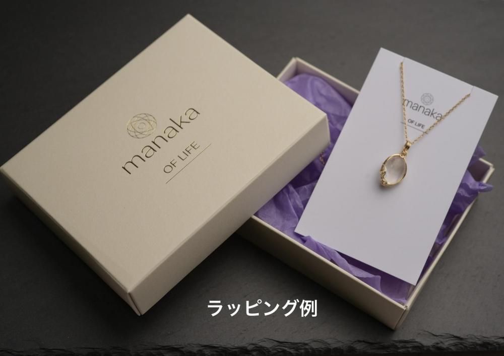 インカローズ ペンダントトップ ワイヤーラッピング ネックレス