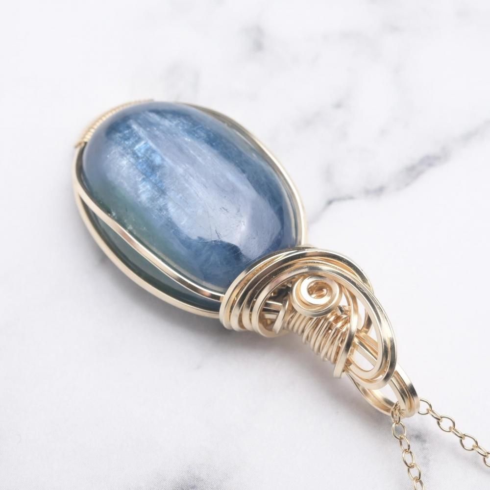 タンザナイト　ワイヤーラップ14kドロップ型 ペンダントトップ 14kgf タンザナイト ペンダントトップ | rfrees ～place of