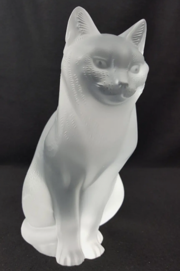 ルネ・ラリック(Rene Lalique) 座ってる猫 ルネ・ラリック Rene Lalique ガラス工芸 クリスタル フランス アンティーク 猫  ねこ