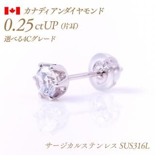 ʥǥ γɥԥ 6ޥסҼ0.25ct F-Good-VS1/2  [륹ƥ쥹:SUS316L] :PC6ON