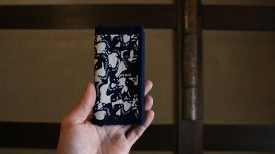 〈専用〉向鶴 のれん 藍染　南部古代型染め 蛭子屋 小野染彩所 南部古代型染 テーブルセンター 房付特大