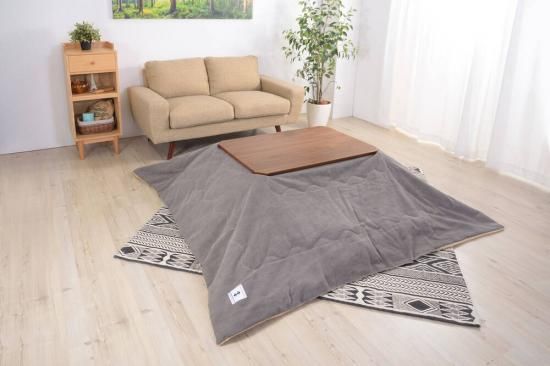 天然木 シンプルこたつテーブル ウォルナット 幅90cm【送料無料】 AZ