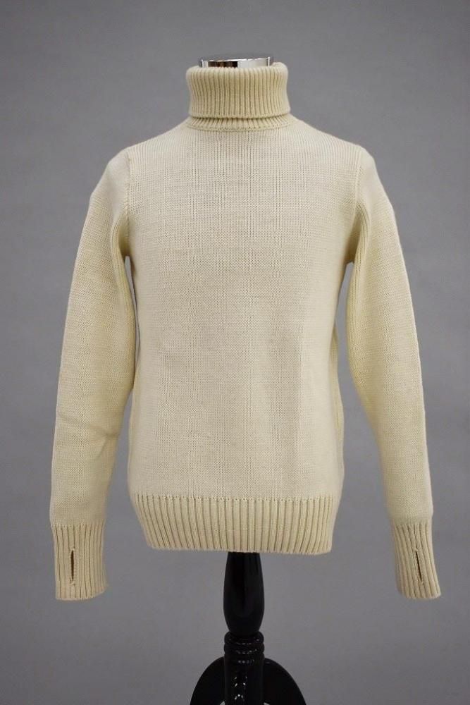 ѹ GOLDTOPס100% Merino Wool Fitted Submariner Sweater 100%Υ եå ֥ޥ꡼ʡ  COLORWHITE