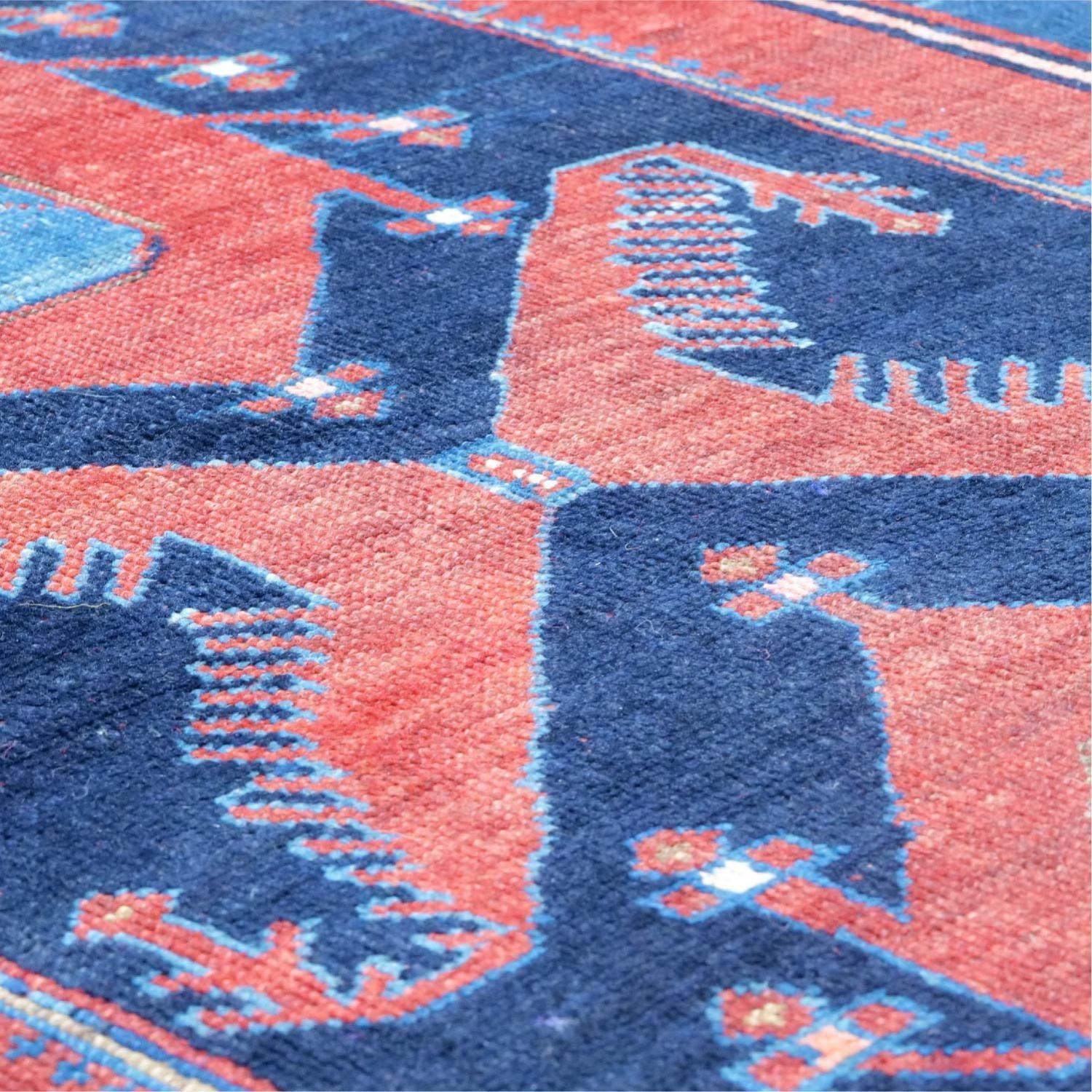 148×96 ヴィンテージラグ　手織ラグ 148×96 ヴィンテージラグ 手織ラグ 148×96 ヴィンテージラグ