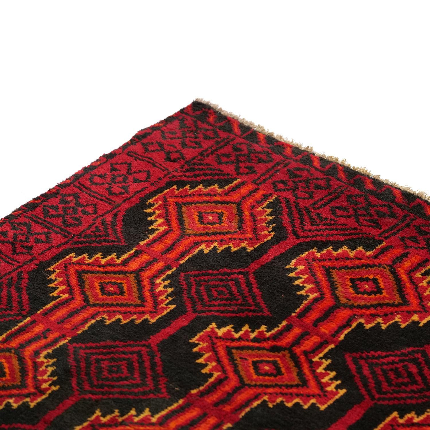 1970年代 ヴィンテージ トライバル ラグ バルーチ族 ウール 手織り絨毯 トライバルラグ [バルーチ ヤムート] 1970年代 / OR614 | ボー