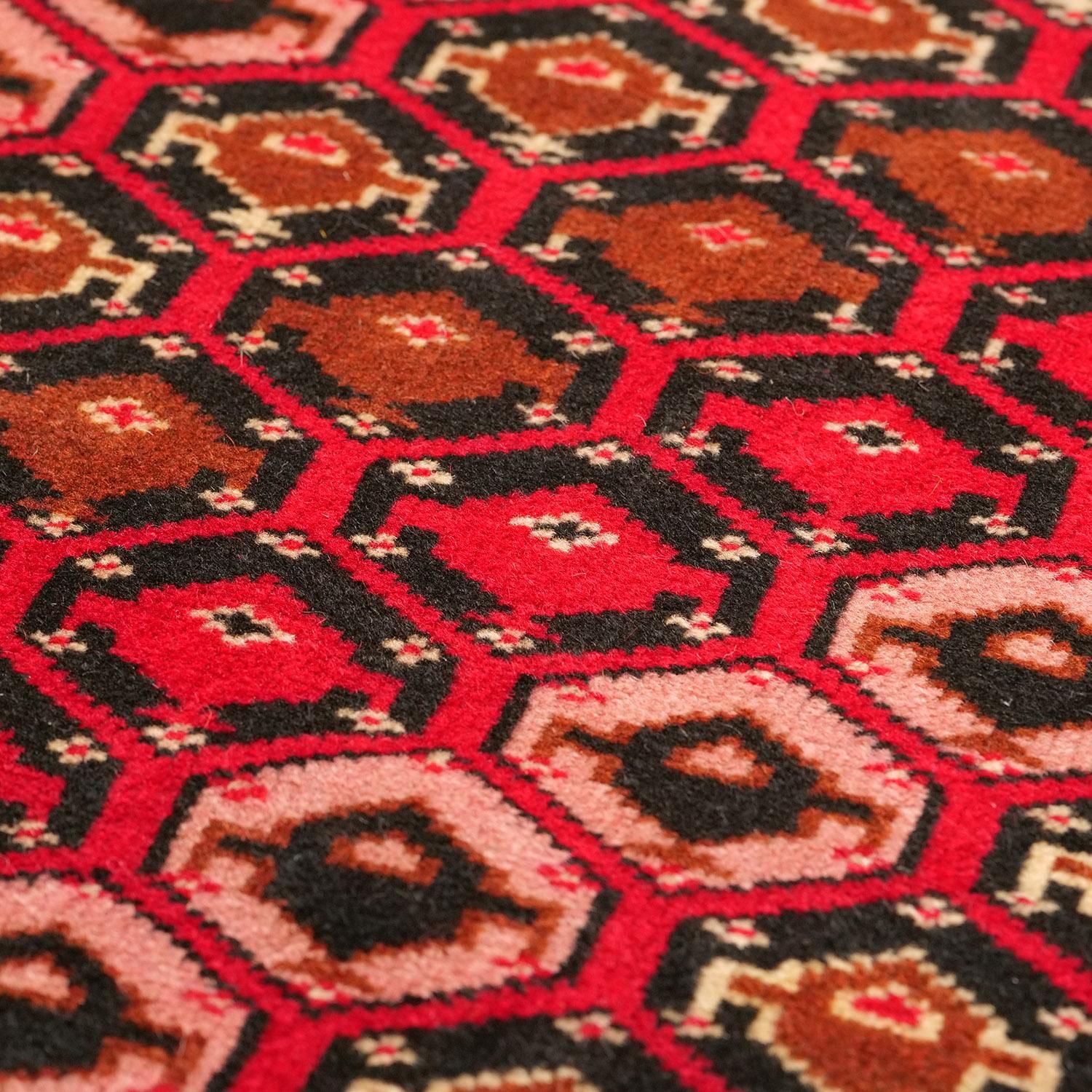 vintage 絨毯　トルクメン　トルコ　ペルシャ　ラグ　ターキッシュ トルクメン絨毯 | 1970年代セミアンティーク - vintagecarpet