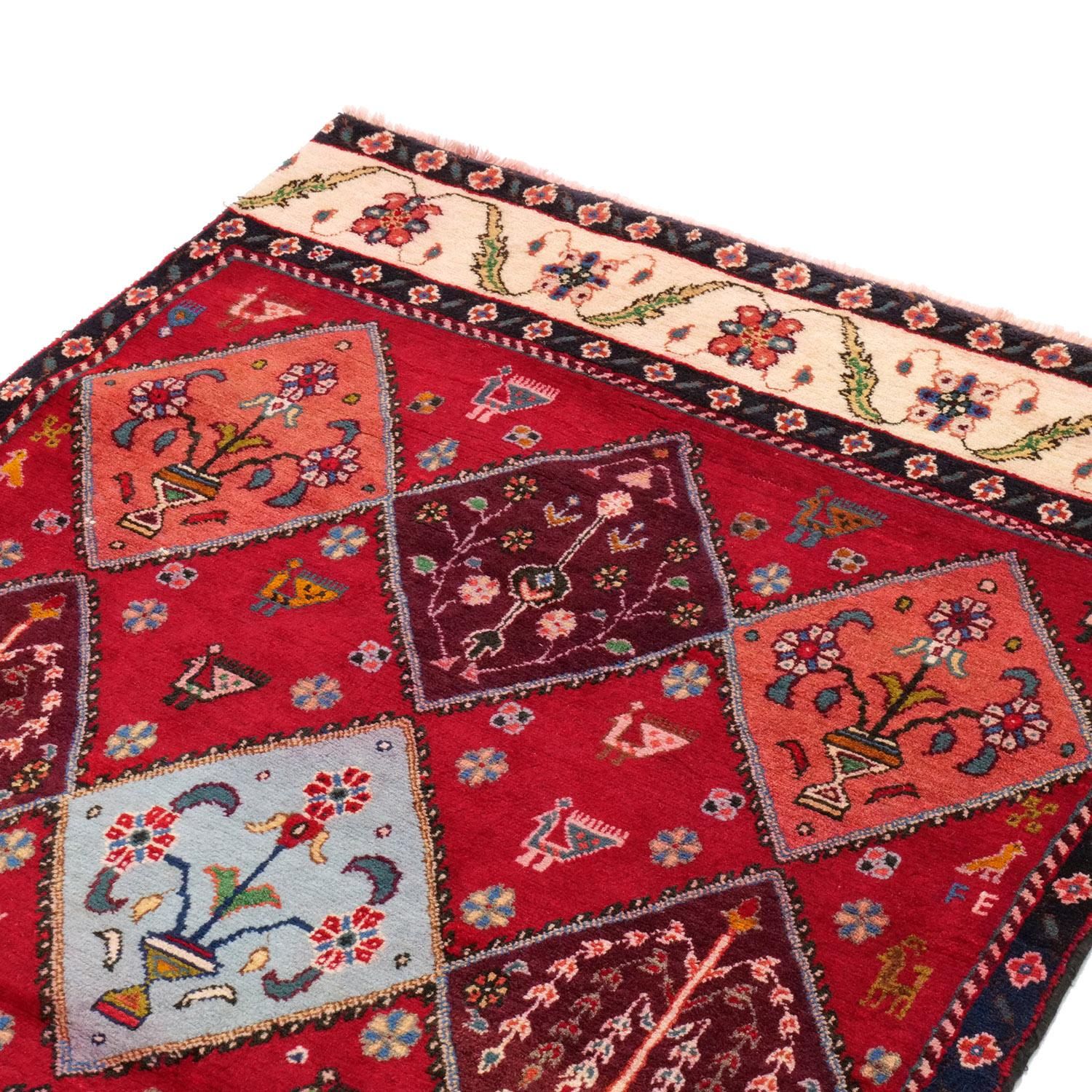 トルバトジャム絨毯 | セミアンティーク - vintagecarpet-アンティーク