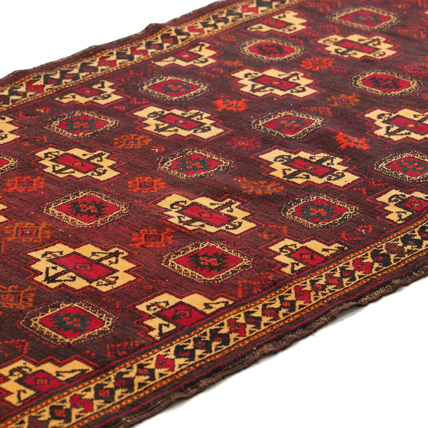 60年代 ビンテージラグ Made in USA ザーボル 1960年代ラグ | セミアンティーク - vintagecarpet