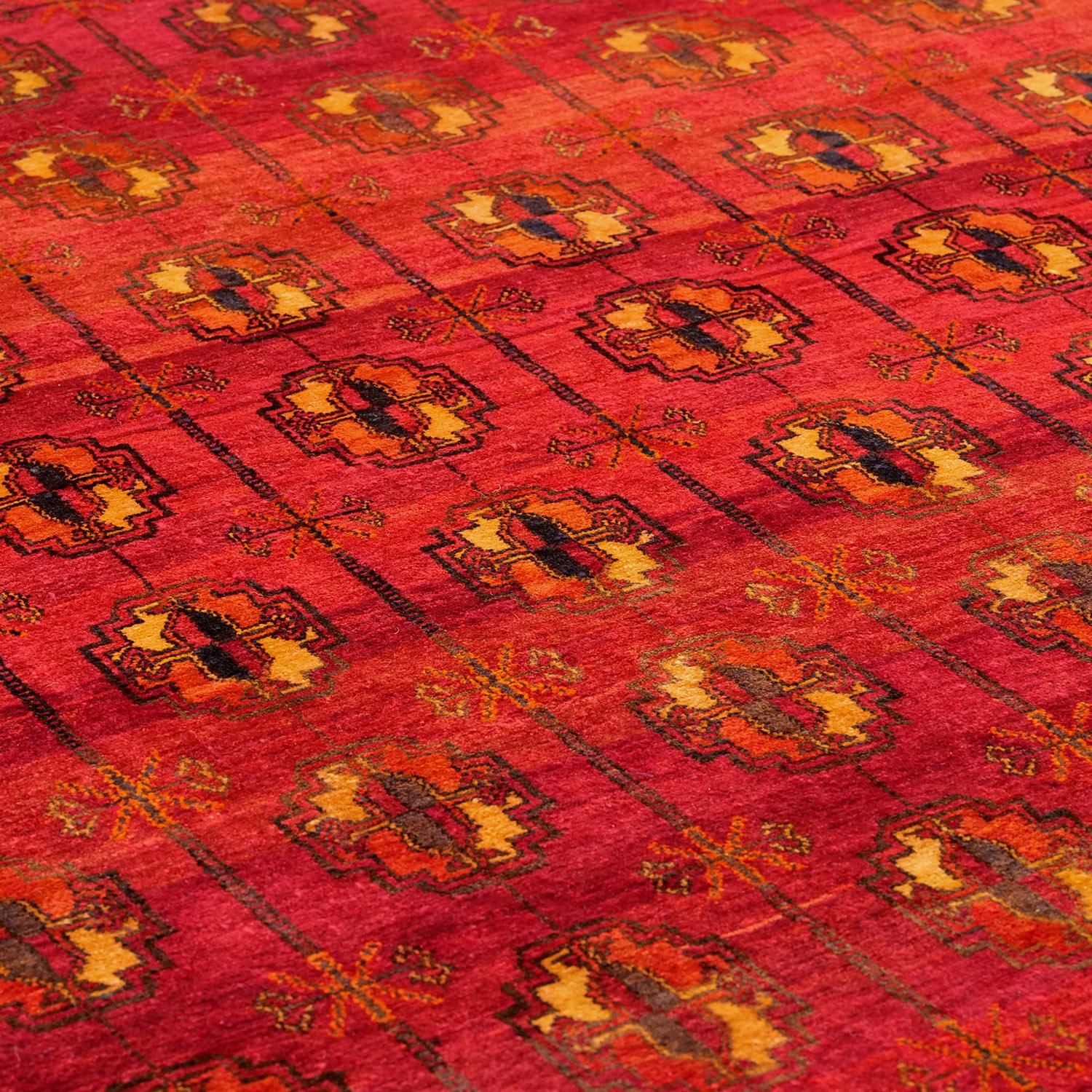 ヴィンテージラグ　インド　橙色　手織り絨毯 ヴィンテージラグ インド 橙色 手織り絨毯 ヴィンテージラグインド橙色