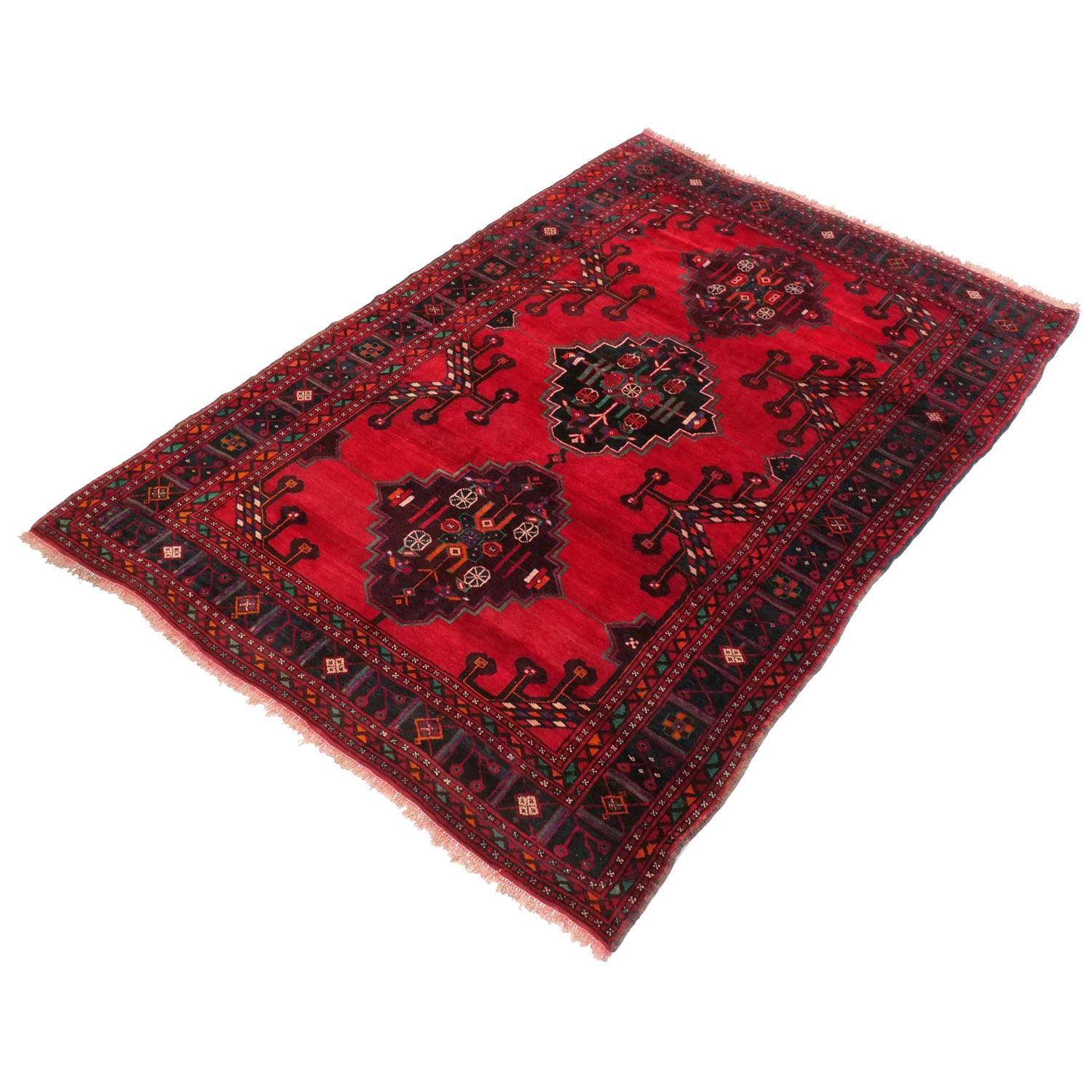 シールヴァン 50年代 ラグ | 手織り - vintagecarpet-アンティーク