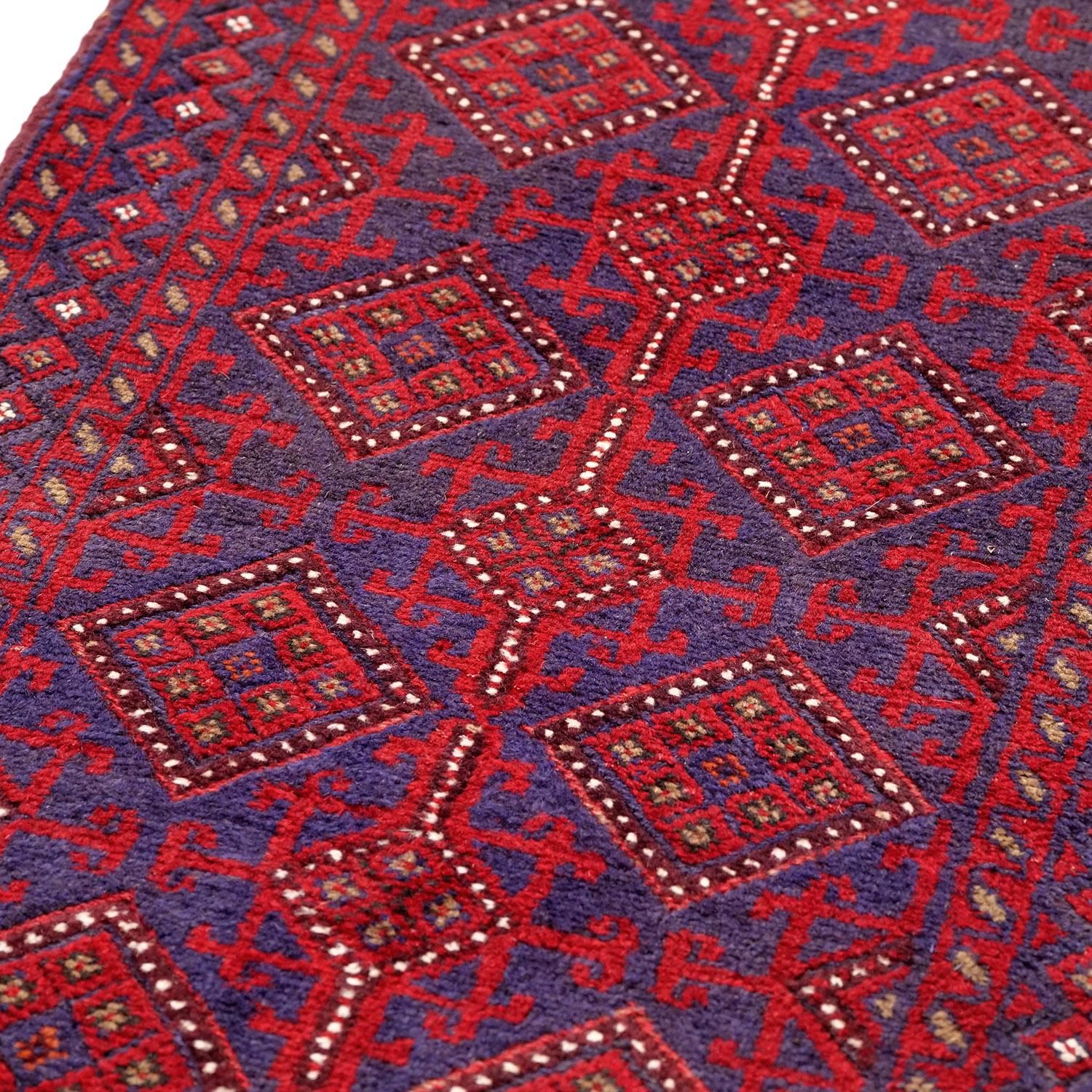 アフガニスタン手織りラグ | セミアンティーク - vintagecarpet