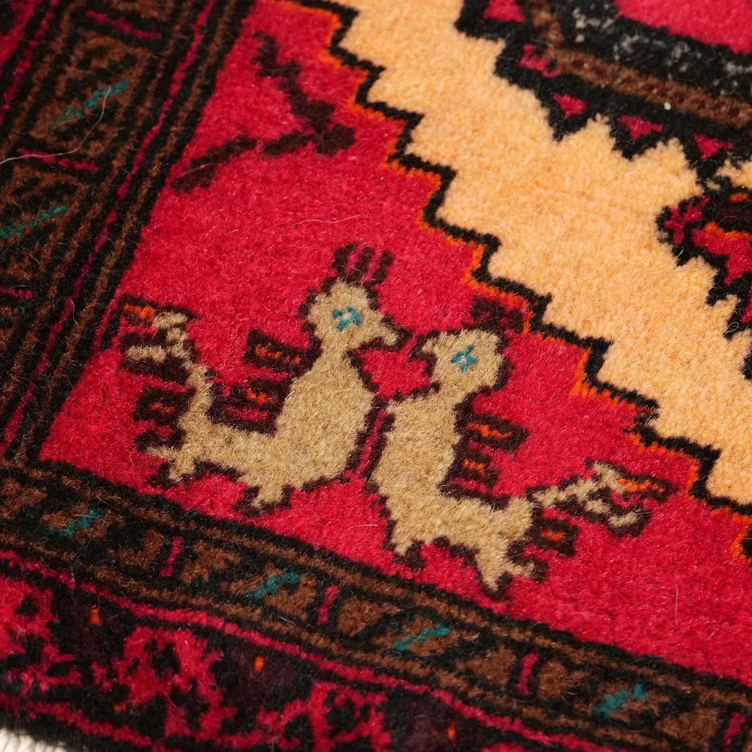 バルーチラグ 1950年代 | 手織りセミアンティーク