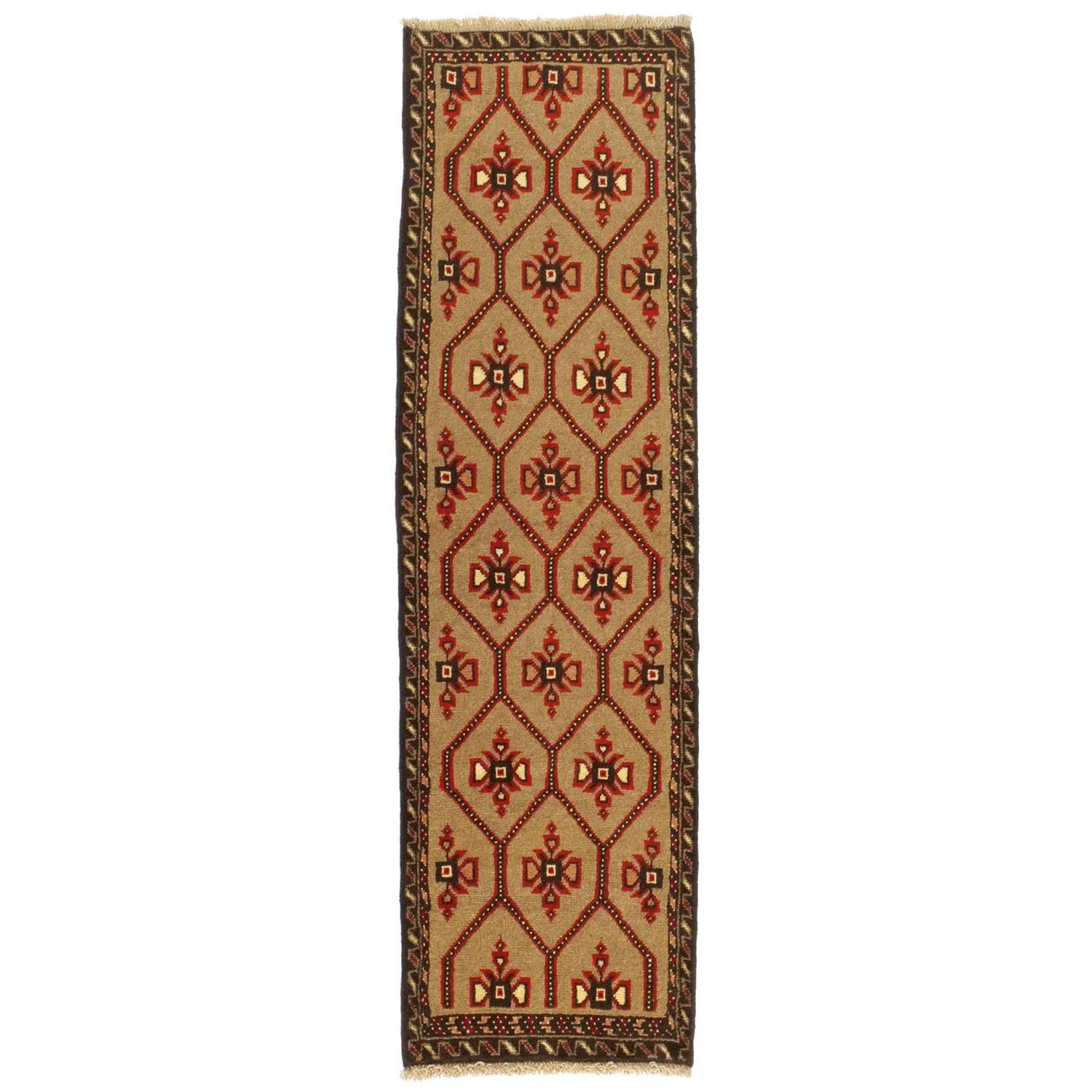 44×81  バルーチラグ  深緑×オレンジ系 44×81 バルーチラグ 深緑×オレンジ系