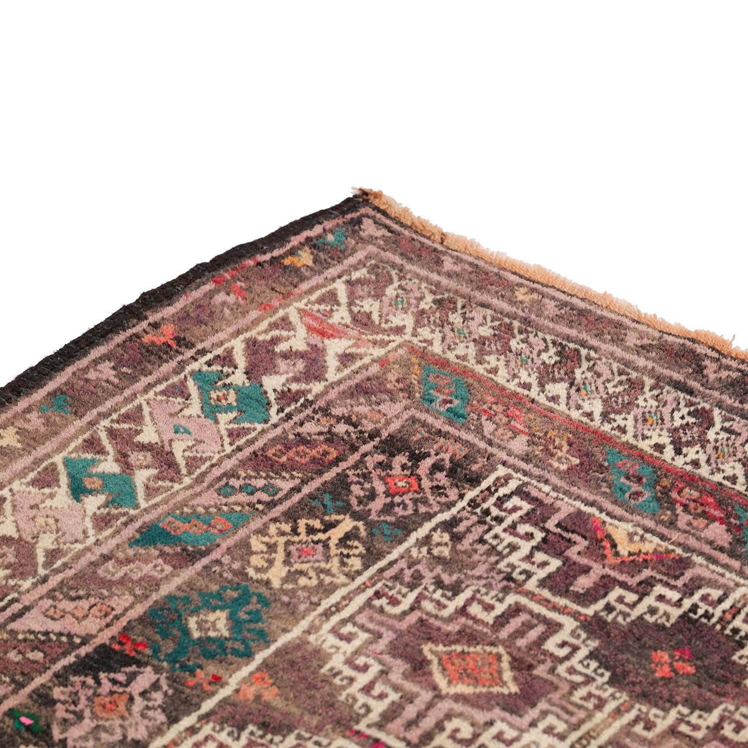 60年代 ビンテージラグ Made in USA ザーボル 1960年代ラグ | セミアンティーク - vintagecarpet