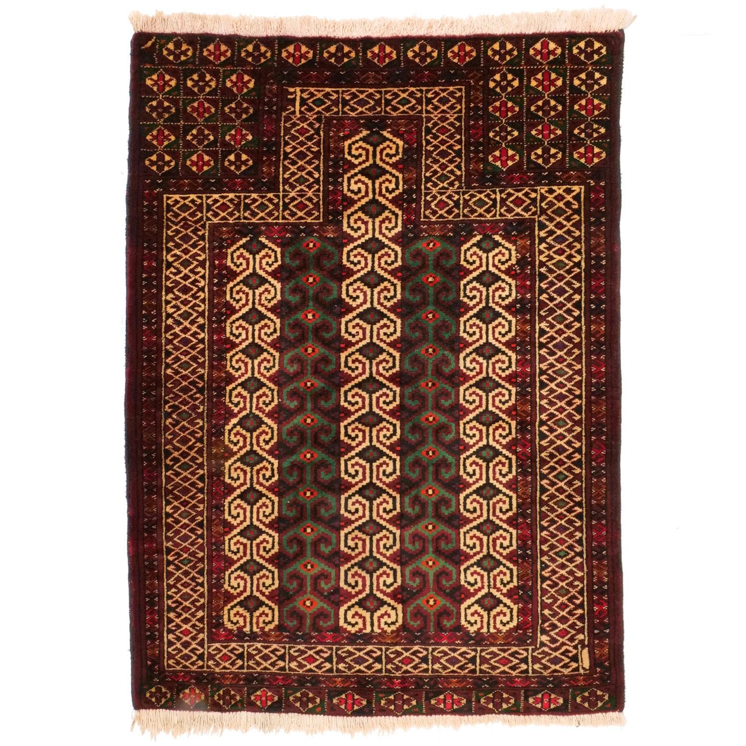 トルクメンラグ 1960年代 | セミアンティーク - vintagecarpet