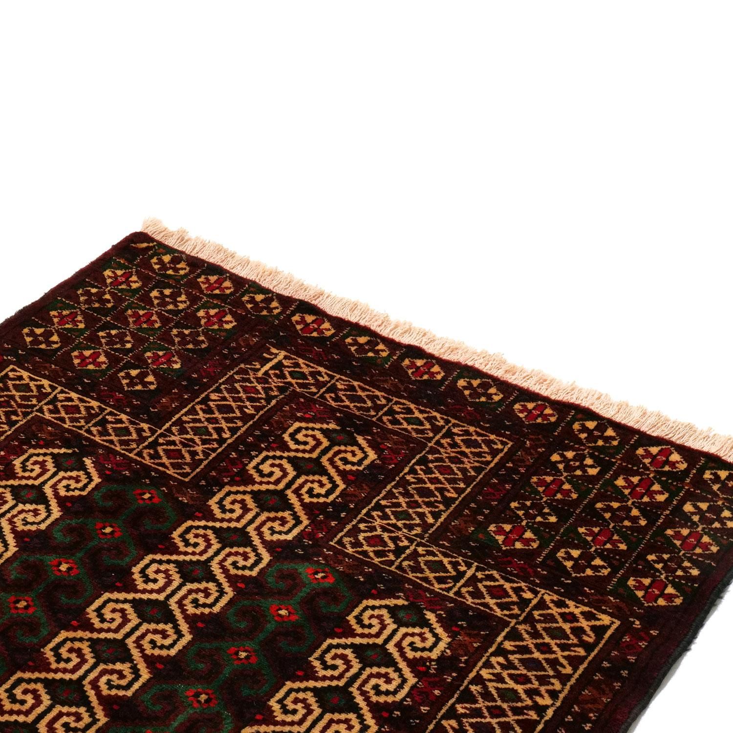 トライバルラグ トルクメン セミアンティーク セミアンティーク絨毯