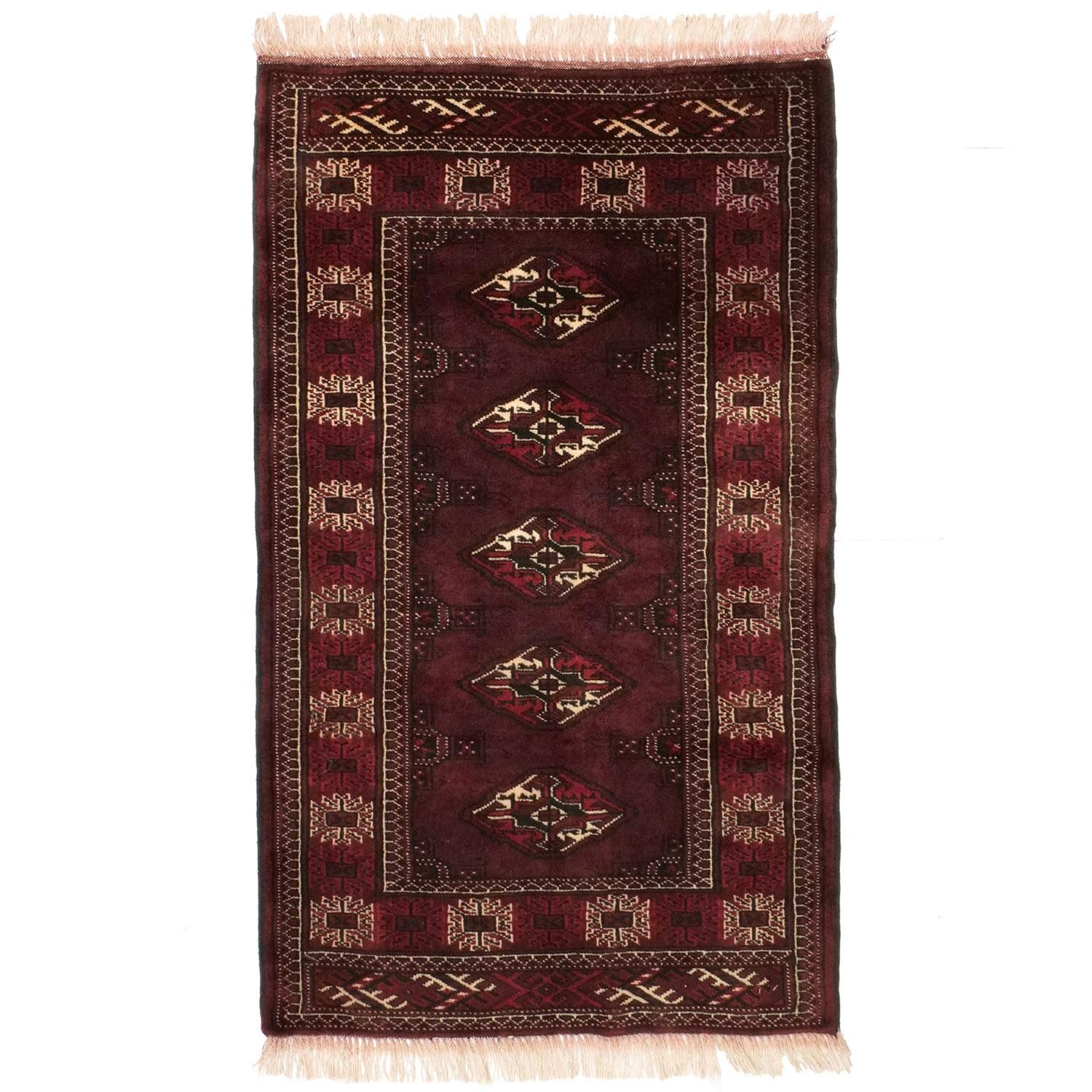 ペルシャ絨毯　トルクメン　ビンテージ トルクメンラグ 1960年代 | セミアンティーク - vintagecarpet