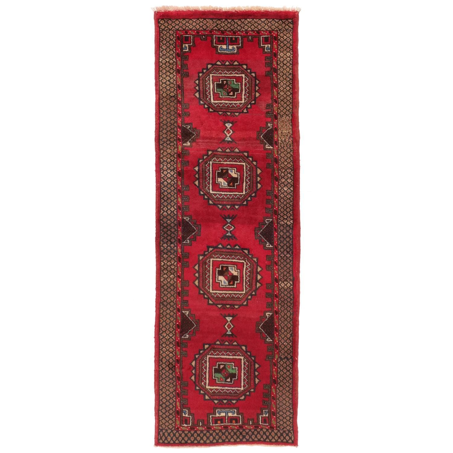 バルーチ 1960年代 ラグ | 手織りウール - vintagecarpet-アンティーク