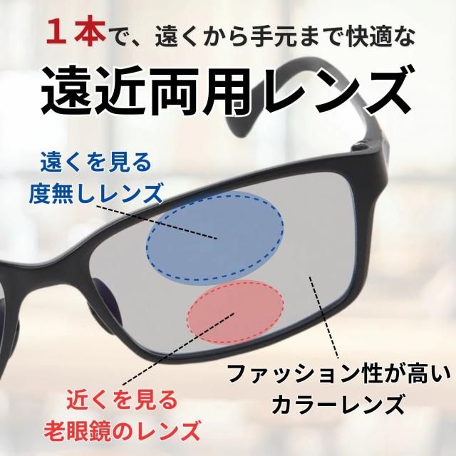 MIDI ミディ 特別店 | 遠近両用メガネ 色付き カラーレンズ 遠近