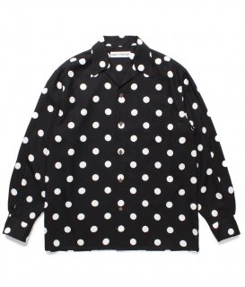 WACKO MARIA DOTS HAWAIIAN SHIRT / Black