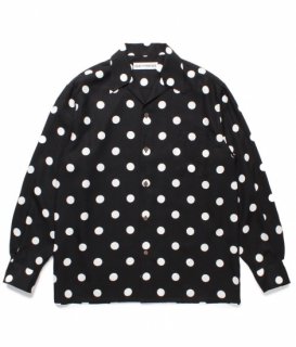 WACKO MARIA DOTS HAWAIIAN SHIRT / Black 