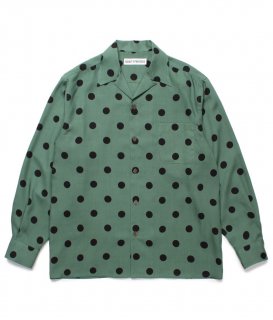 WACKO MARIA DOTS HAWAIIAN SHIRT / Green