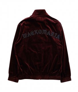 WACKO MARIA VELVET TRACK JACKET /  Burgundy