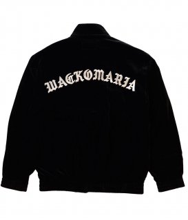 WACKO MARIA VELVET TRACK JACKET /  Black