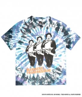 WACKO MARIA THE TEXAS CHAINSAW MASSACRE / TIE-DYE T-SHIRT Blue