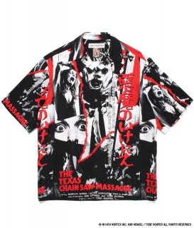 THE TEXAS CHAINSAW MASSACRE / S/S HAWAIIAN SHIRT ( TYPE-2 ) Mono