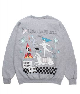 WACKO MARIA / ʿ¥ץ / CREW NECK SWEAT SHIRT ( TYPE-8 ) Gray