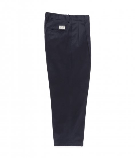 WACKO MARIA DOUBLE PLEATED CHINO  / Black