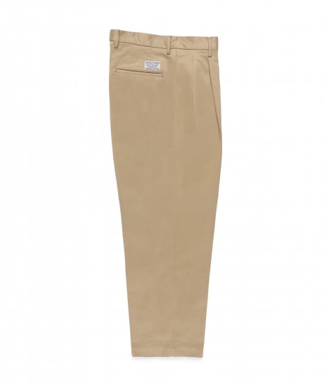 WACKO MARIA DOUBLE PLEATED CHINO  / Beige