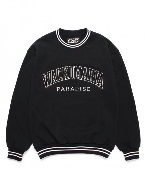 WACKO MARIA HEAVY WEIGHT CREW NECK SWEAT SHIRT ( TYPE- ) / Black 