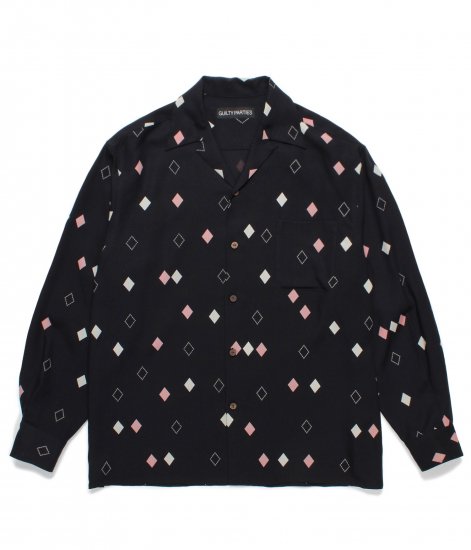 WACKO MARIA HAWAIIAN SHIRT L/S ( TYPE-3 ) Black