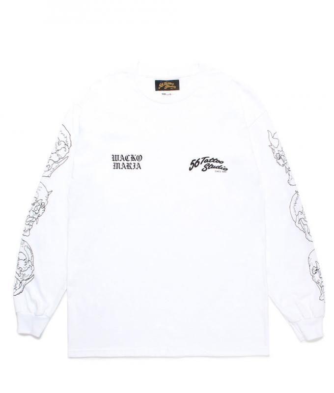 S/S ワコマリア × 56 Tattoo studio Tシャツ M WACKO MARIA ワコマリア 56 TATTOO STUDIO / WASHED HEAVY
