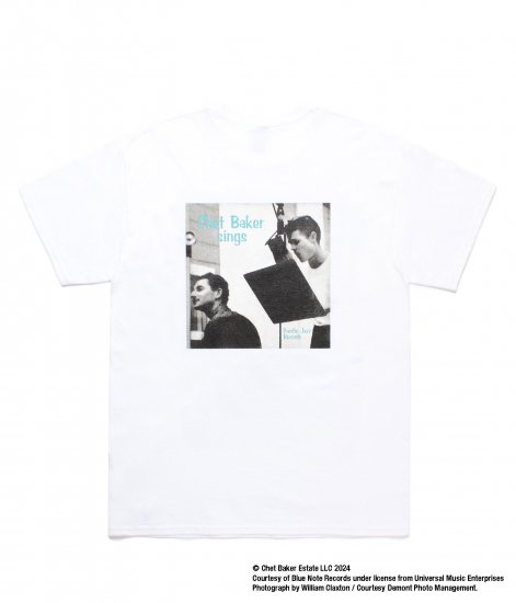 WACKO MARIA CHET BAKER / CREW NECK T-SHIRT ( TYPE-1 ) White