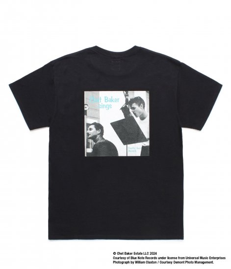 WACKO MARIA CHET BAKER / CREW NECK T-SHIRT ( TYPE-1 ) Black