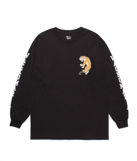 WACKO MARIA  / TIM LEHI / CREW NECK LONG SLEEVE T-SHIRT ( TYPE-2 ) / Black