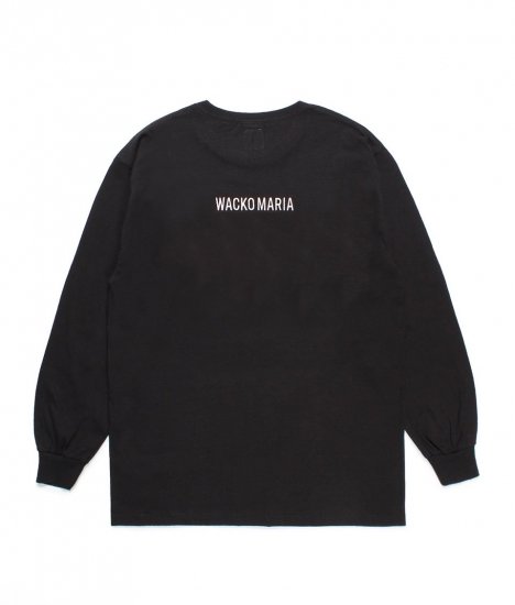 WACKO MARIA  / TIM LEHI / CREW NECK LONG SLEEVE T-SHIRT ( TYPE-1 ) / Black