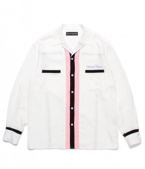 WACKO MARIA SWITCHING 50'S OPEN COLLAR SHIRT (Type-3)/ White