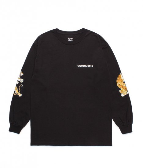 WACKO MARIA  / TIM LEHI / CREW NECK LONG SLEEVE T-SHIRT ( TYPE-2 ) / Black