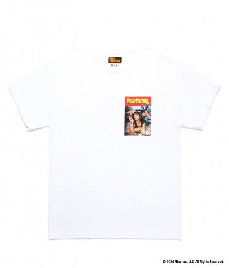 WACKO MARIA PULP FICTION / CREW NECK T-SHIRT ( Type-5 )White