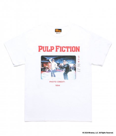 WACKO MARIA PULP FICTION / CREW NECK T-SHIRT ( Type-4 )White