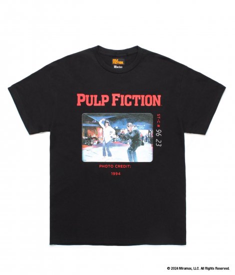 WACKO MARIA PULP FICTION / CREW NECK T-SHIRT ( Type-4 )Black