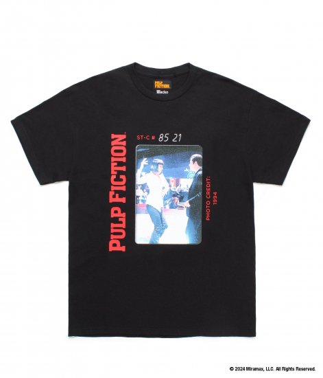 WACKO MARIA PULP FICTION / CREW NECK T-SHIRT ( Type-2 ) Black