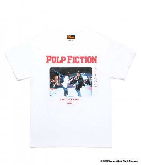 WACKO MARIA PULP FICTION / CREW NECK T-SHIRT ( Type-1 ) White