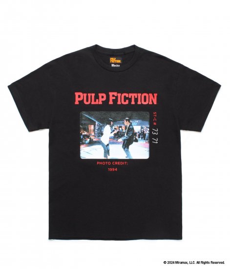 WACKO MARIA PULP FICTION / CREW NECK T-SHIRT ( Type-1 ) Black