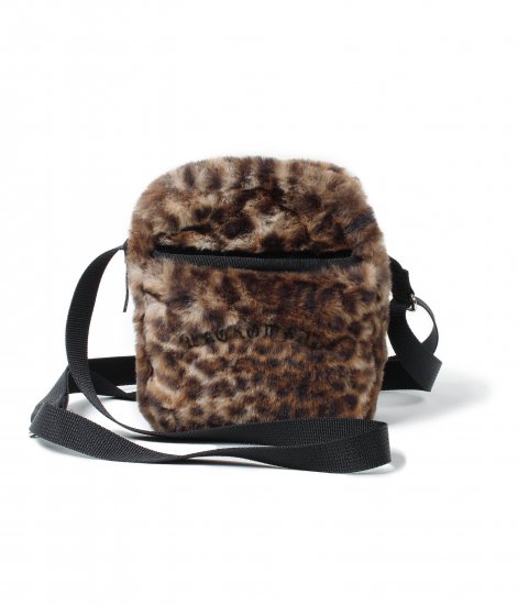 WACKO MARIA SPEAK EASY / LEOPARD FAUX FUR SHOULDER BAG