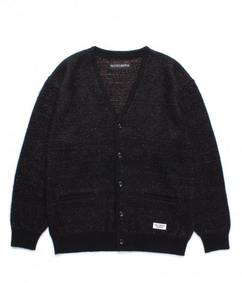 WACKO MARIA GLITTER MOHAIR KNIT CARDIGAN